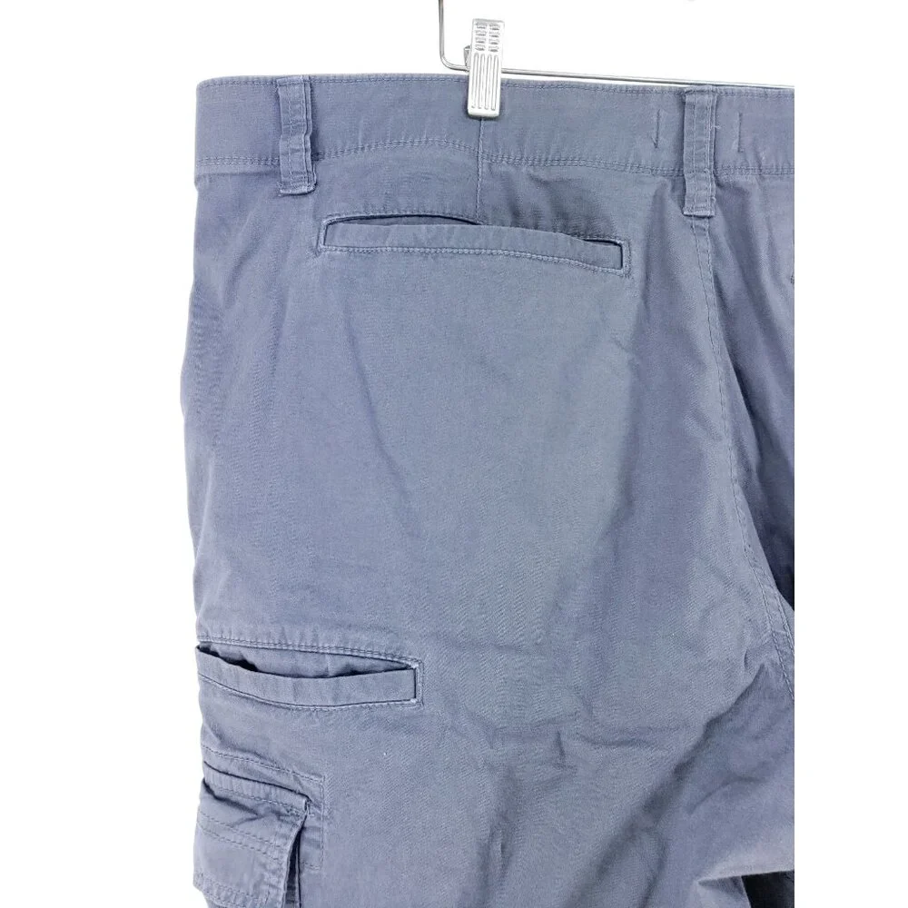 George Mens Size 42 Stretch Cargo Shorts Gray High Rise Full Leg - Picture 2 of 8